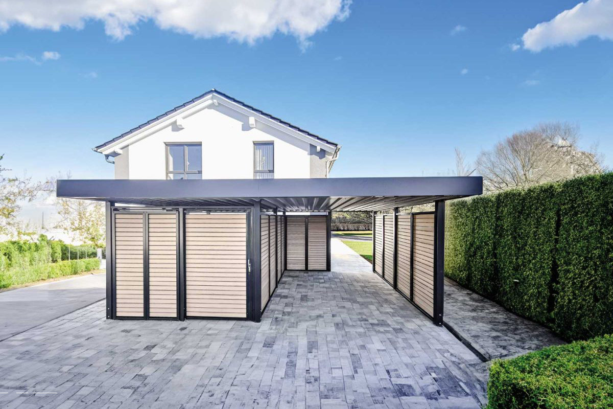 Carport avec espace de rangement