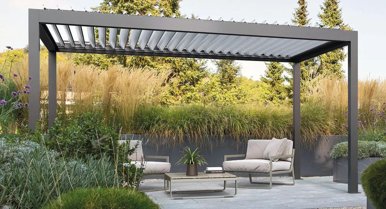 Installation einer Pergola