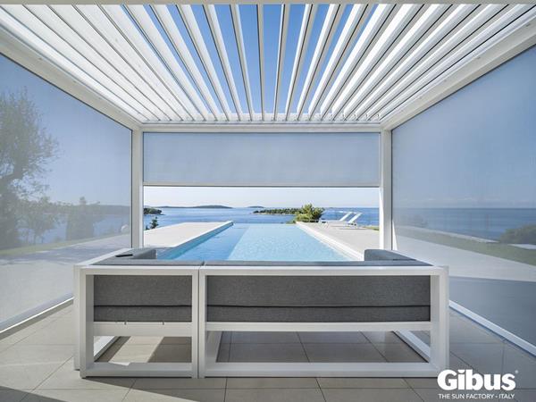 Neu: Med Varia, die Pergola mit integrierten Markisen