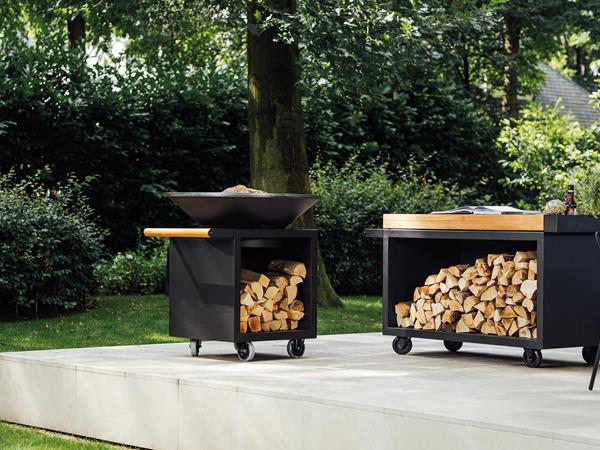 Grill Ofyr avec rangement pour bûches